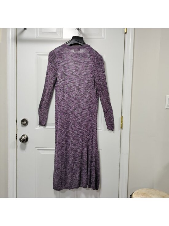 Boutique Forever 21 Stretch Long Purple Cardigan S - Picture 7 of 11